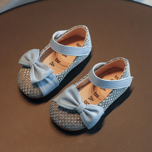 Ležerne dječje cipele s ravnim potplatom i trakom