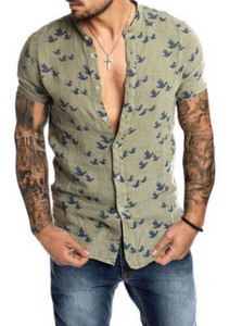 Uus mudel suvine pikkade või lühikeste varrukatega meestesärk