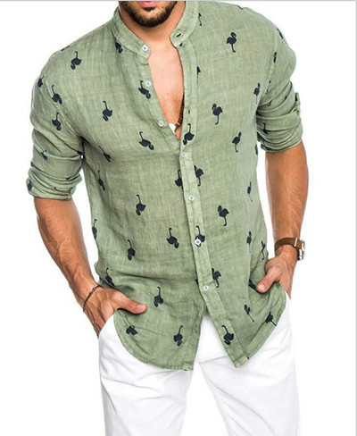 Uus mudel suvine pikkade või lühikeste varrukatega meestesärk