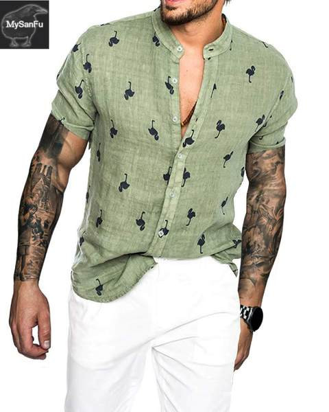 Uus mudel suvine pikkade või lühikeste varrukatega meestesärk