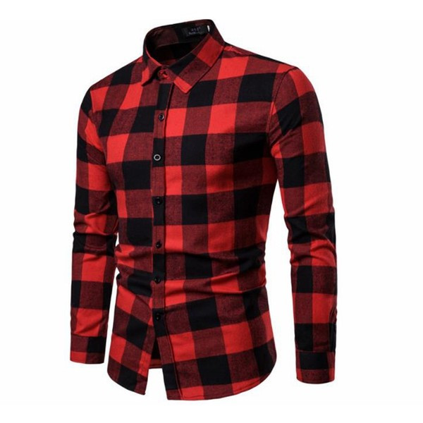 Jauna modeļa rūtains vīriešu krekls ar klasisku apkakli vairākās krāsās