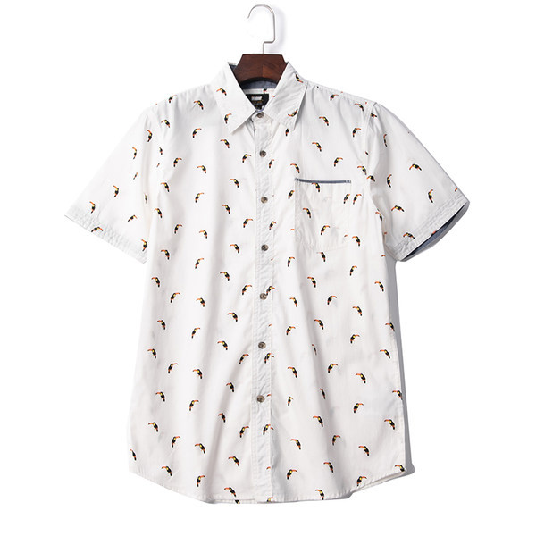 Ανδρικό πουκάμισο με κλασικό κολάρο και κοντά μανίκια - διάφορες εφαρμογές