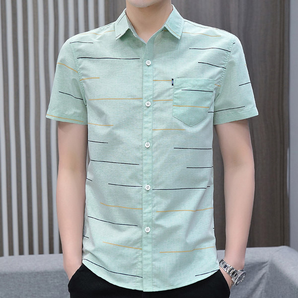 Uus mudel meeste vabaaja särk nööpide ja taskuga