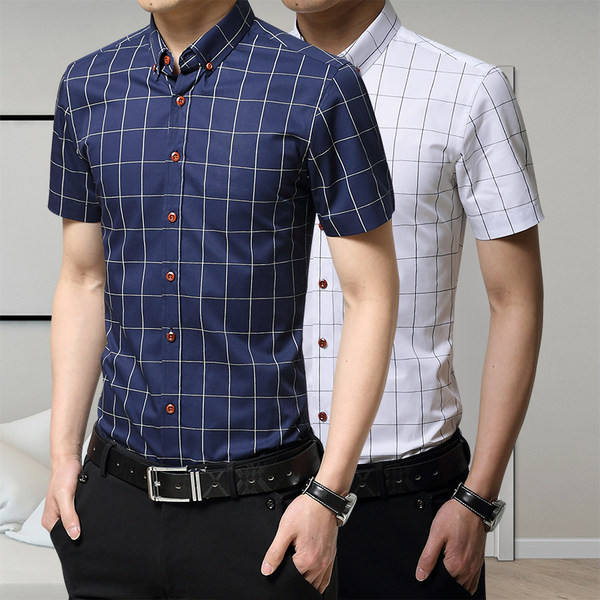 Elegantna muška košulja s kratkim rukavima i gumbima
