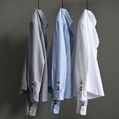 Meeste särk värvilise tikandiga varrukal