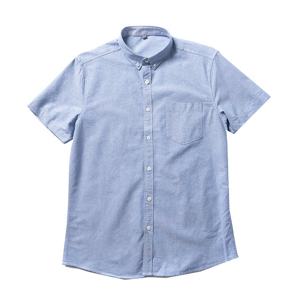 Ikdienas vīriešu krekls ar īsām piedurknēm un klasisku apkakli