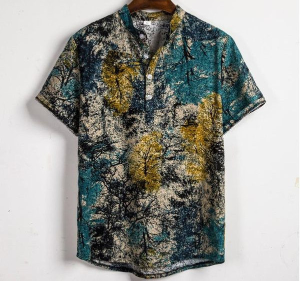 Värviline meeste nööpidega särk - sobib suveks