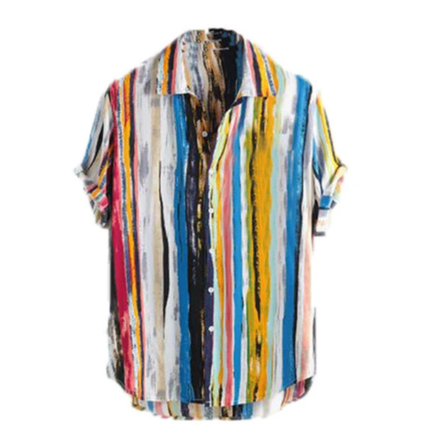 Uus mudel heledast kangast nööpidega ja klassikalise kraega meeste särk