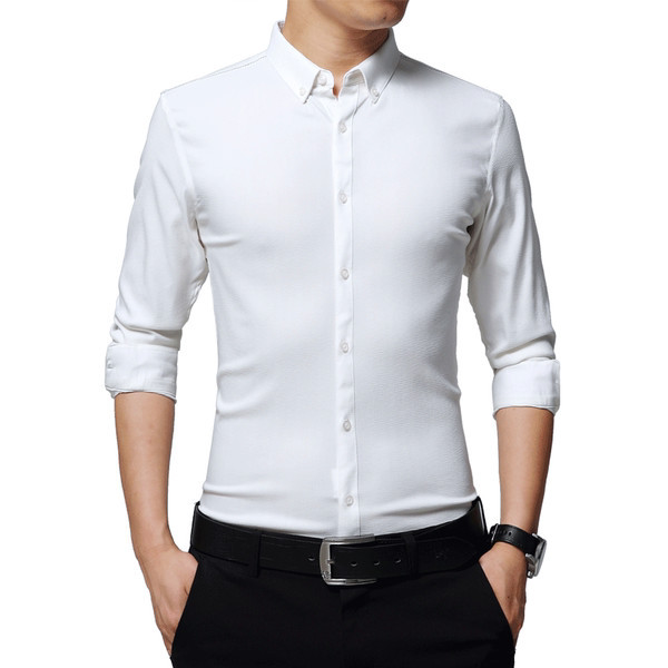 Uus klassikalise krae ja nööpidega särgimudel meestele