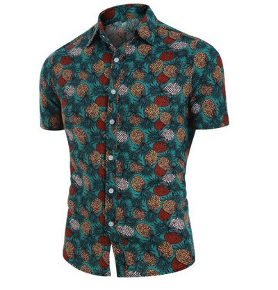 Lühikeste varrukate ja klassikalise kraega vabaaja meeste särk mitmes värvitoonis