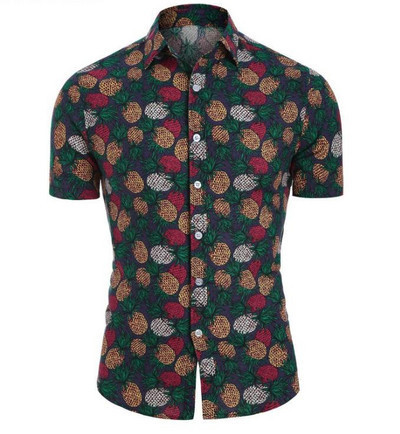 Lühikeste varrukate ja klassikalise kraega vabaaja meeste särk mitmes värvitoonis