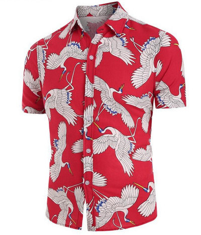 Lühikeste varrukate ja klassikalise kraega vabaaja meeste särk mitmes värvitoonis