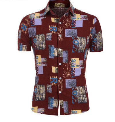 Uue mudeli klassikalise krae ja lühikeste varrukatega meeste särk