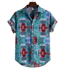 Randa sobilik vabaaja meeste lühikeste varrukatega särk