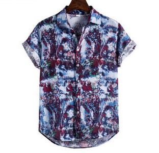 Randa sobilik vabaaja meeste lühikeste varrukatega särk