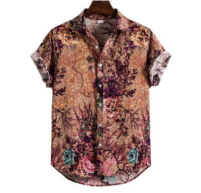 Randa sobilik vabaaja meeste lühikeste varrukatega särk