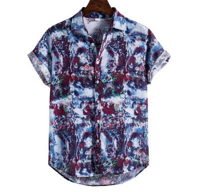 Randa sobilik vabaaja meeste lühikeste varrukatega särk