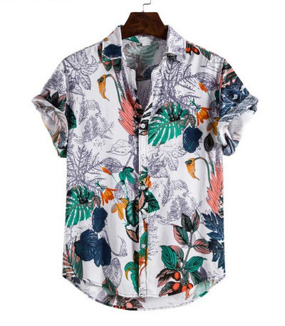 Randa sobilik vabaaja meeste lühikeste varrukatega särk