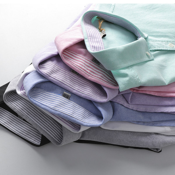 Klassikalise krae ja nööpidega vabaaja meeste särk