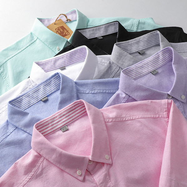 Klassikalise krae ja nööpidega vabaaja meeste särk