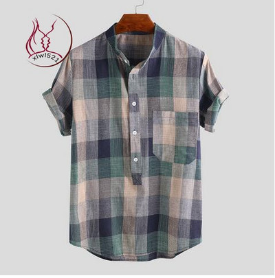 Uut mudelit mitmes värvitoonis taskuga ruuduline meestesärk