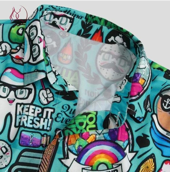 Värviline meeste lühikeste varrukatega särk - sobib suveks