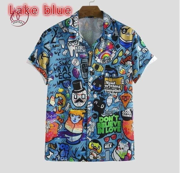 Värviline meeste lühikeste varrukatega särk - sobib suveks