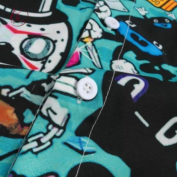 Värviline meeste lühikeste varrukatega särk - sobib suveks