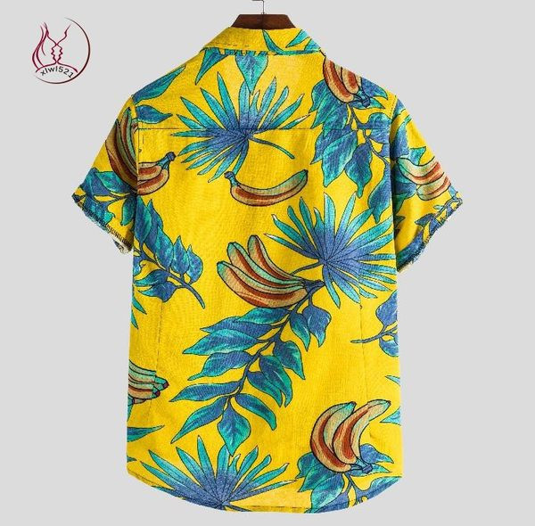 Suveks sobiv lühikeste varrukate ja kraega värviline meeste särk