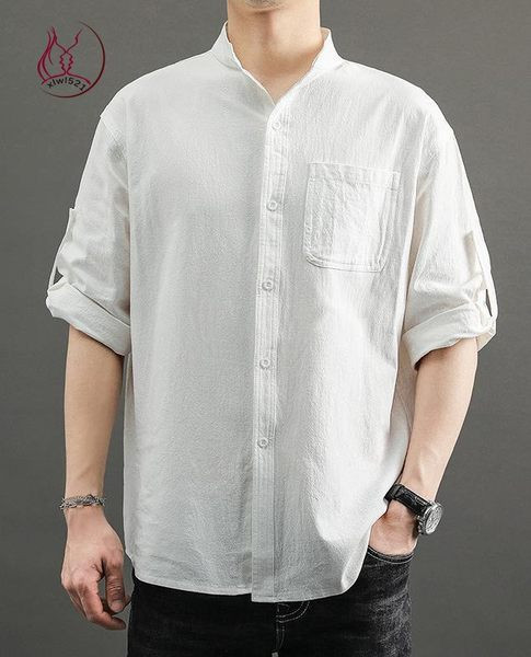 Meeste vabaaja särk madala kraega ja 7/8 varrukatega