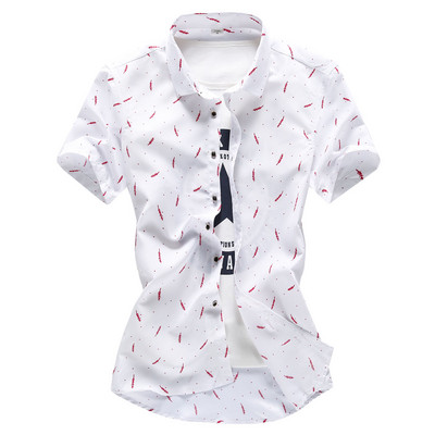 Lillemotiividega meeste vabaaja särk