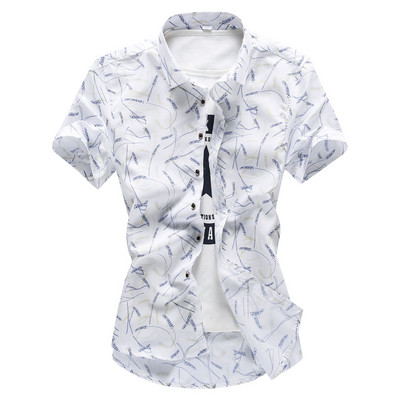 Lillemotiividega meeste vabaaja särk