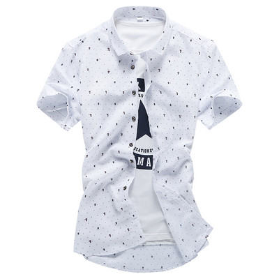 Lillemotiividega meeste vabaaja särk