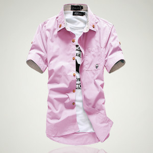 Muška košulja kratkih rukava i klasičnog ovratnika - gumbi