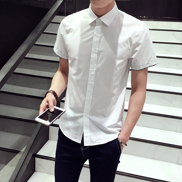 Muška košulja kratkih rukava i klasičnog ovratnika - gumbi