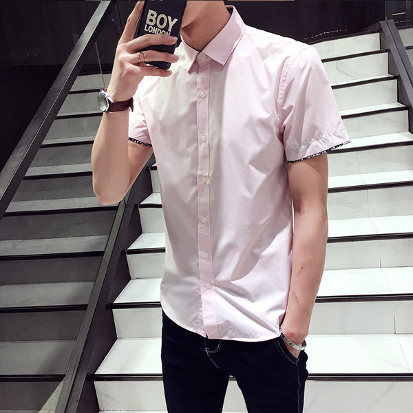 Muška košulja kratkih rukava i klasičnog ovratnika - gumbi