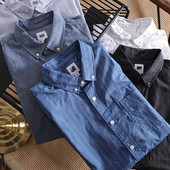 Ανδρικό casual πουκάμισο με κοντά μανίκια και κλασικό γιακά