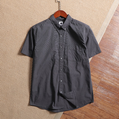 Ανδρικό casual πουκάμισο με κοντά μανίκια και κλασικό γιακά