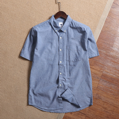 Ανδρικό casual πουκάμισο με κοντά μανίκια και κλασικό γιακά