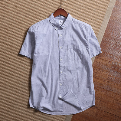 Ανδρικό casual πουκάμισο με κοντά μανίκια και κλασικό γιακά