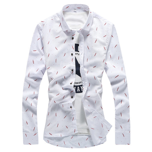 Pikkade varrukatega ja aplikatsiooniga meeste särk