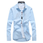 Meeste pikkade varrukatega särk ja aplikatsiooniga lilled krael