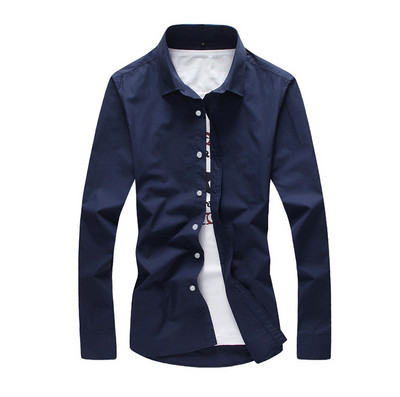 Meeste pikkade varrukatega särk ja aplikatsiooniga lilled krael