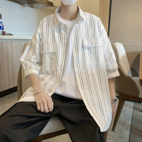 Plata modeļa vasaras svītrains krekls