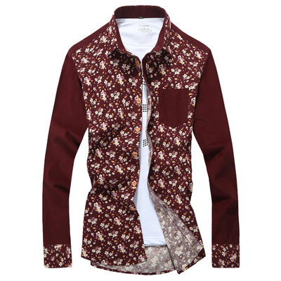 Stiilne tasku ja nööpidega särk meestele