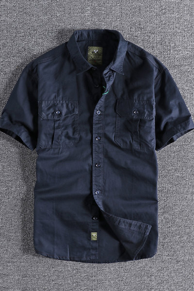 Ανδρικό πουκάμισο casual μοντέλο με κοντά μανίκια