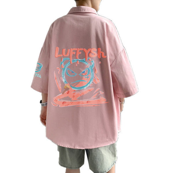 Suvine lai värvilise aplikatsiooniga särk seljal