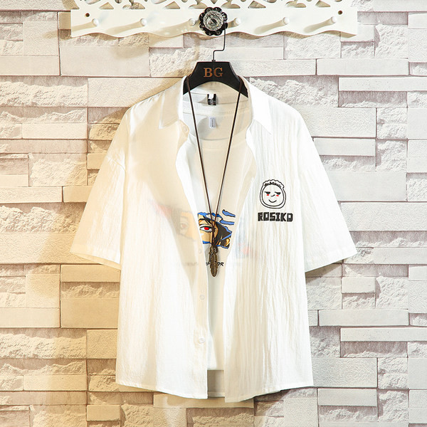 Vienkrāsains krekls ar apdruku