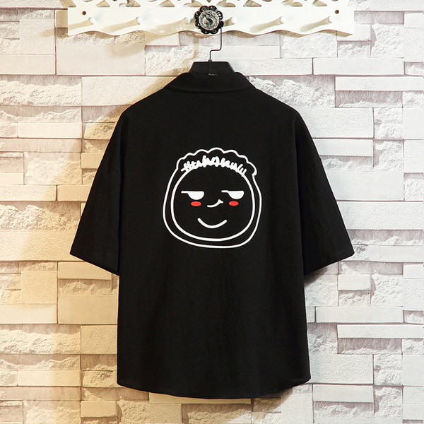 Vienkrāsains krekls ar apdruku