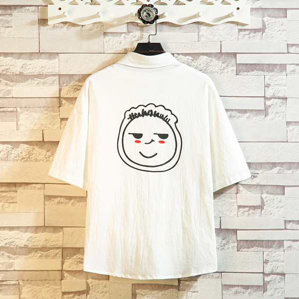 Vienkrāsains krekls ar apdruku